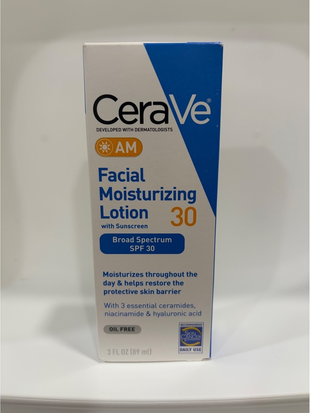 CeraVe AM Facial Moisturizing Lotion with Sunscreen SPF 30 - 3 FL OZ